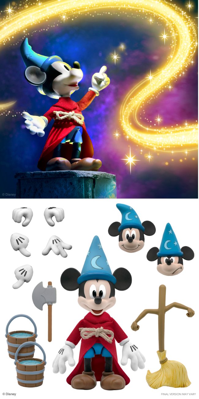 Sorcerers Apprentice Mickey, super7 ultimates!, disney